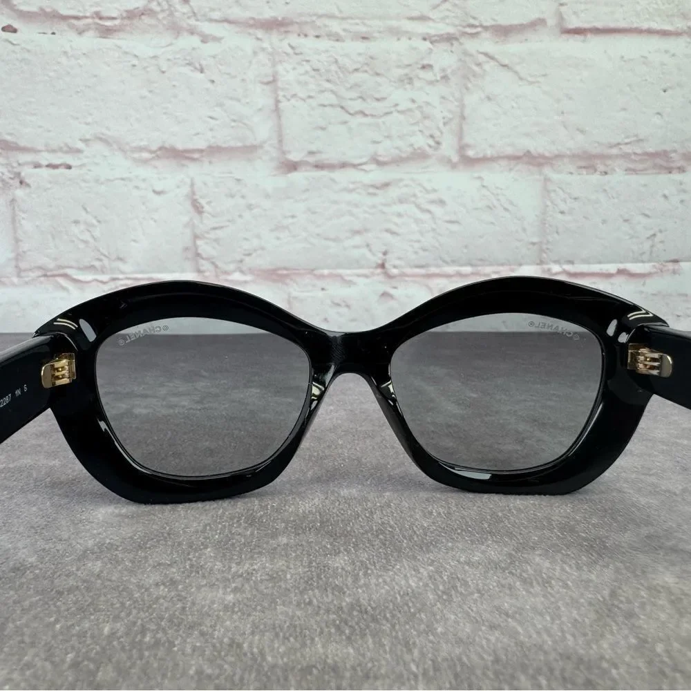 Chanel Cat Eye Black Sunglasses 71668A